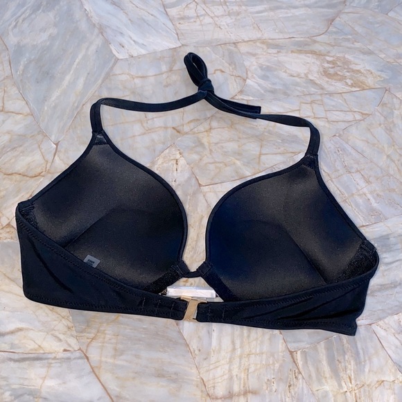 36B VS Bombshell Add-2-Cups Push-Up Bikini Top Swim Black PushUp - Picture 3 of 9